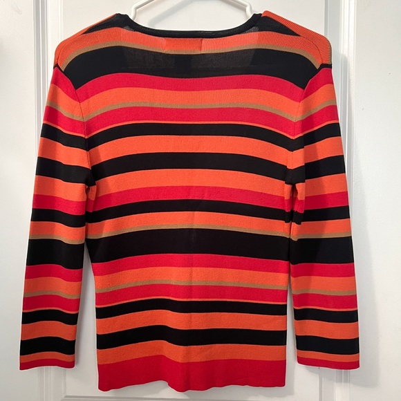 Long sleeve knit button down cardigan blouse - Picture 2 of 5